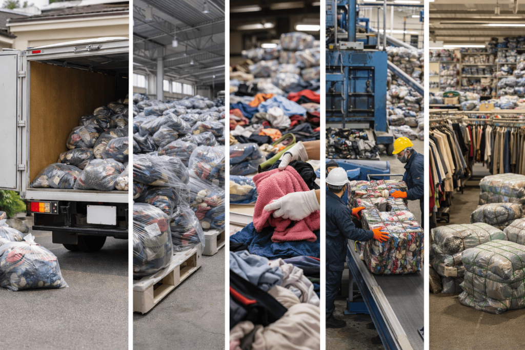 衣類リサイクルに関して※AI生成画像