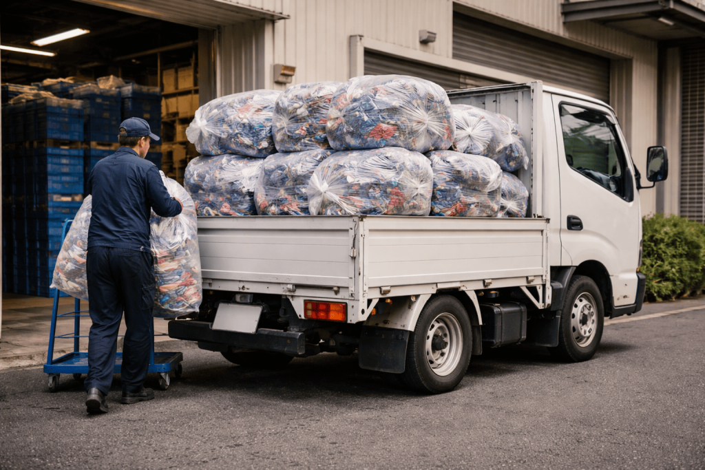 ウエスを供給している画像※AI生成