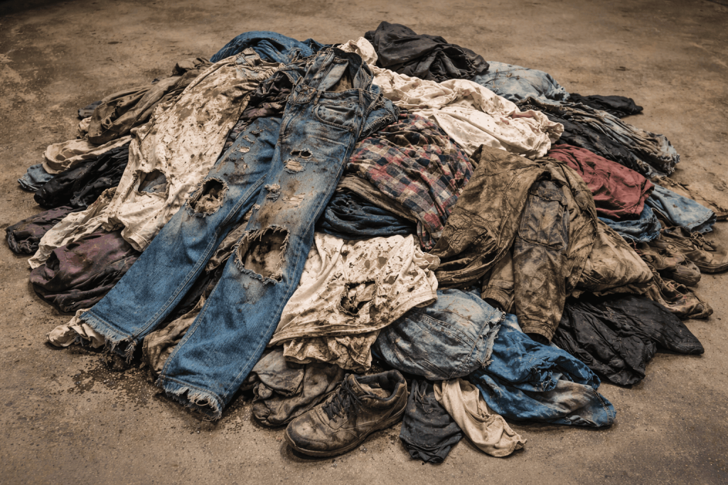 汚れている服※AI生成
