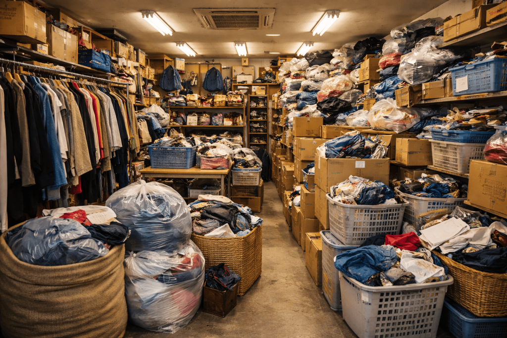 在庫圧迫画像※AI生成
