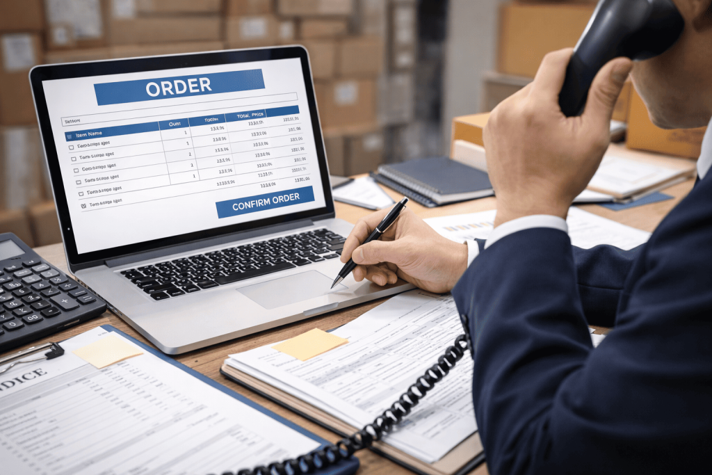発注業務画像※AI生成
