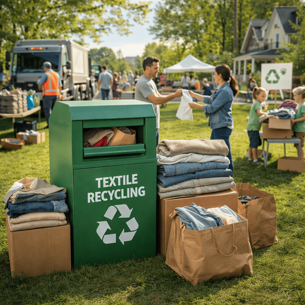 衣類回収。住みやすい街づくり

